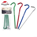 NatureHike 8pcs Lot Hot Sale 16cm Outdoor Sports Camping Hiking Aluminum Tent Pegs Stakes Hook Ground