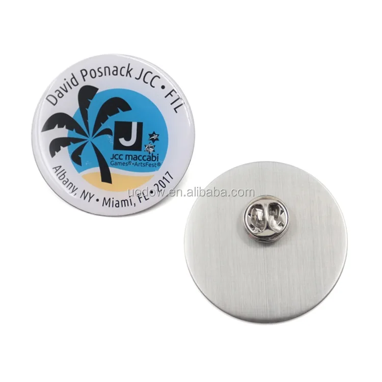offset printing lapel pins with butterfly clutches