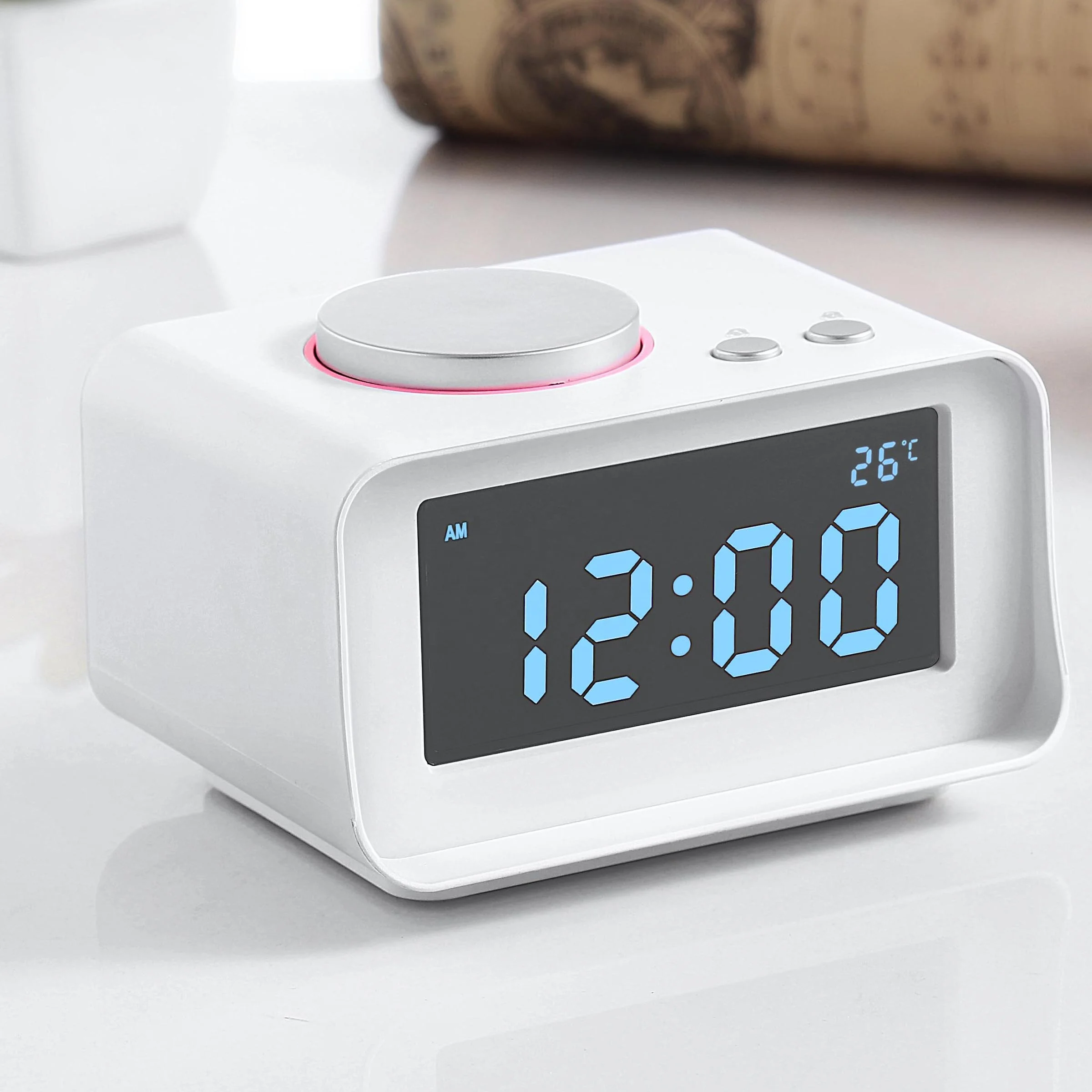 
Blue-tooth Home speaker with 2X 3W speaker Docking clock radio sound box Surround HiFi, LCD Display, 3.5mm AUX in 