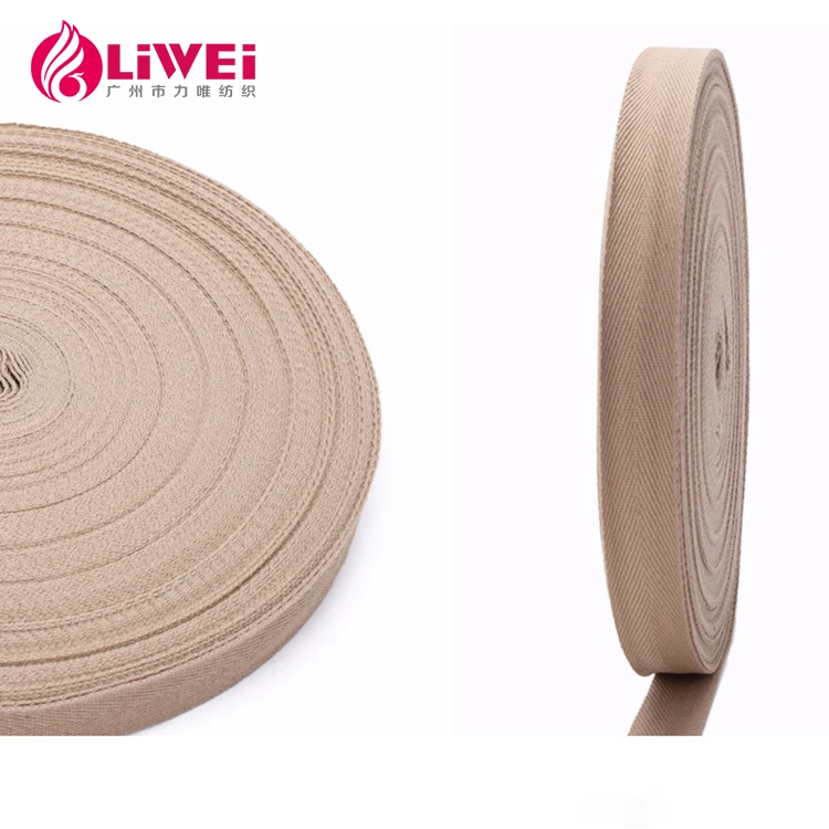 Decorative 23mm 20mm polyester-cotton outside banding herringbone webbing tape