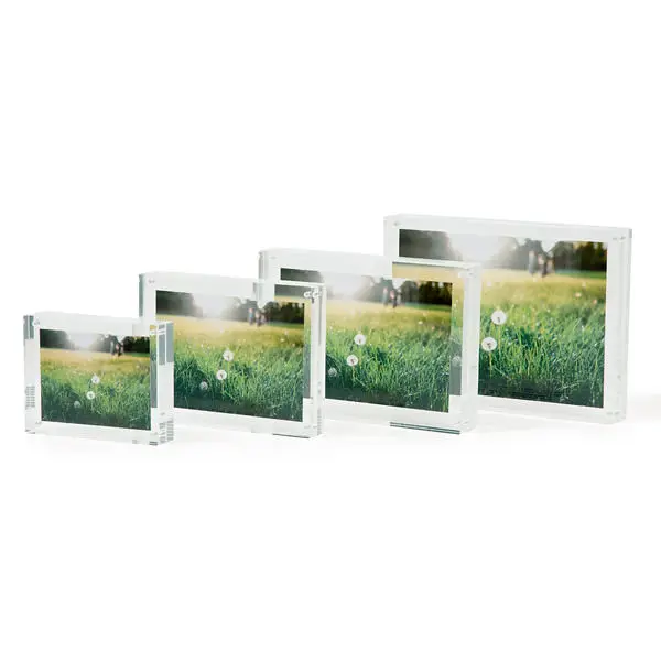 Factory Supply Desktop Clear Acrylic Magnetic  Photo Frame