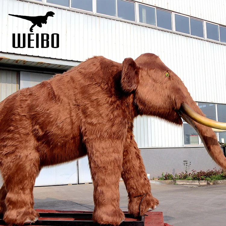 Ice age animal customized life size animatronic mammoth