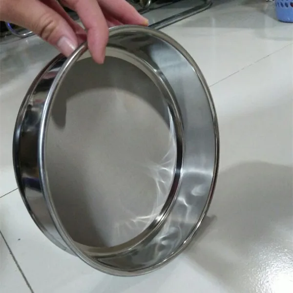 Ultra fine 100 200 Micron Stainless Steel Flour wire filter mesh Test Sieve