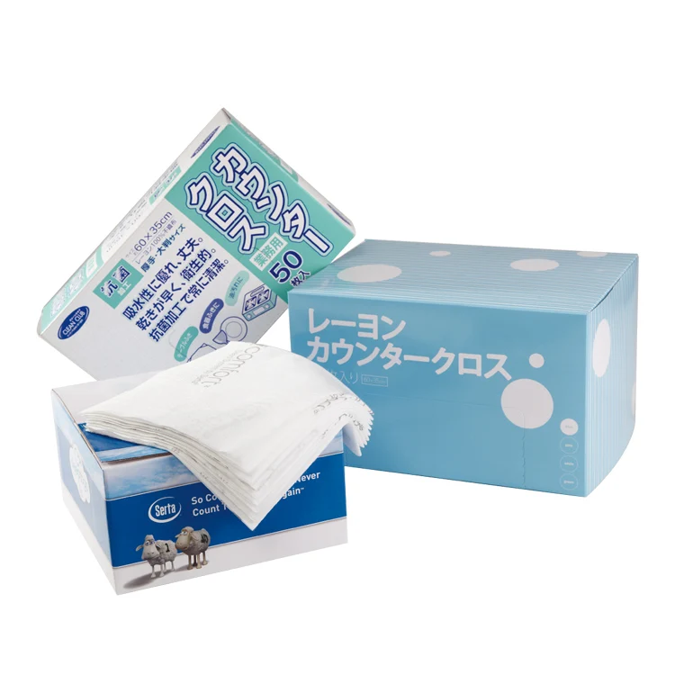 Factory Supply Best Quality spunlaced nonwoven Microfiber cleaning fabric disposable biodegradable towel floor cleaning cloth