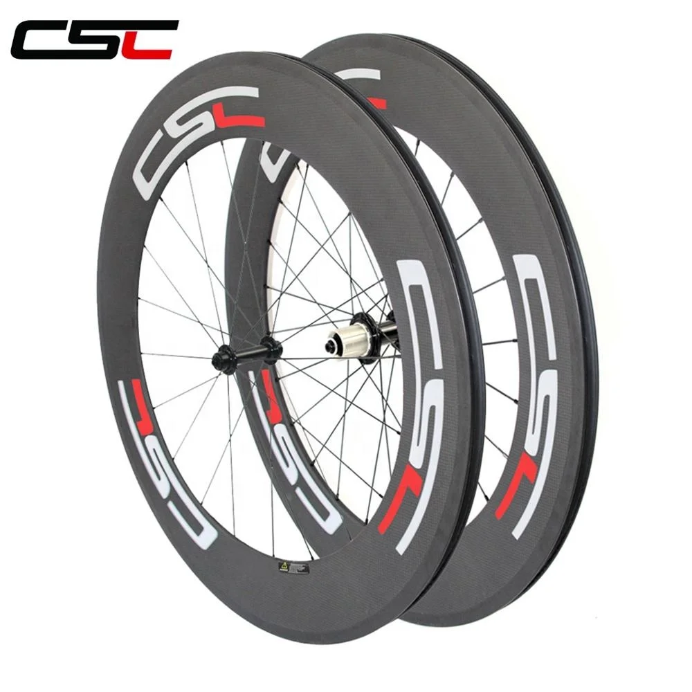 CSC Carbon Road Wheels 24mm 38mm 50mm 60mm 88mm Depth Profile Tubular Or Clincher Cycling bicycle racing wheels with R13 Hub