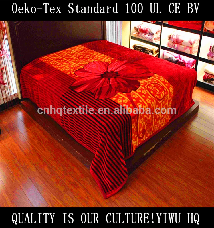 
China supplier Yiwu blanket 85% acrylic & 15% polyester blanket camel wool blanket 