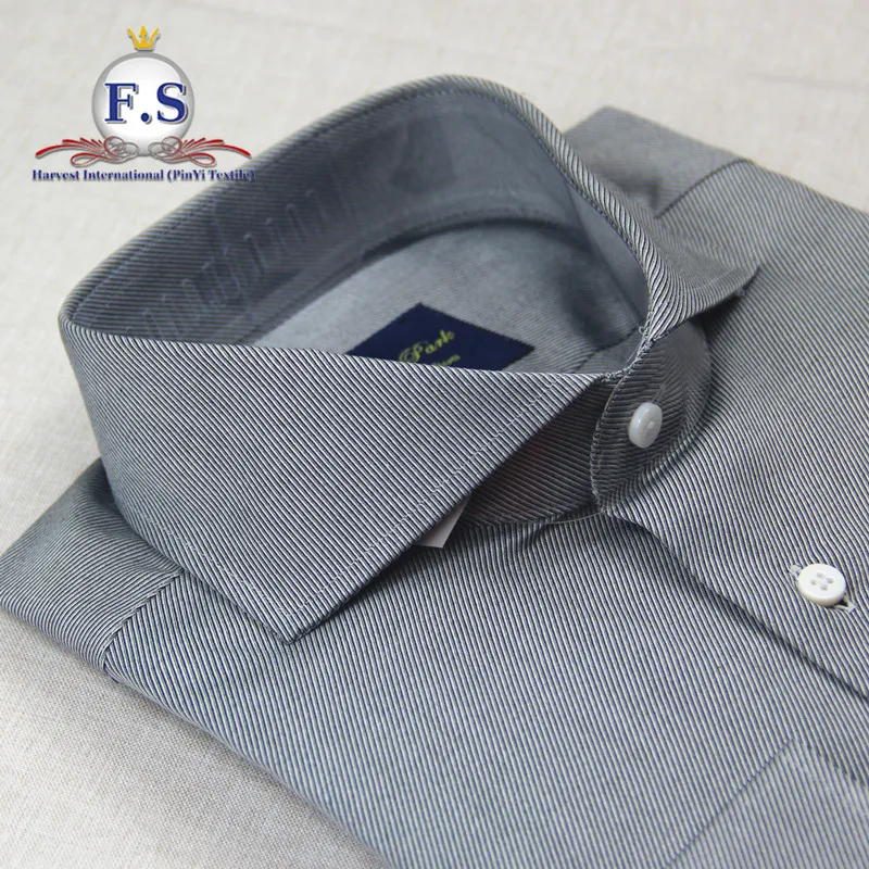 2018 black twill dobby custom mens dress shirts
