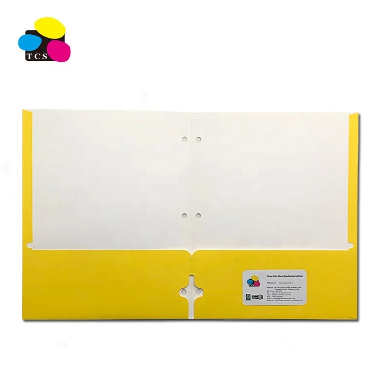 High Quality Cheap ECO-Friendly Lehui100pcs/PDQ  Letter Size  Assorted Color Two Pockets Paper File Folder