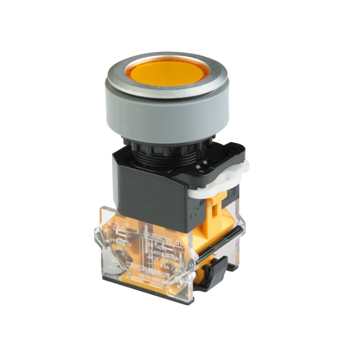 LA38 series 30mm plastic 2 or 3 position rotary switch  square head selector push button switch with long handle