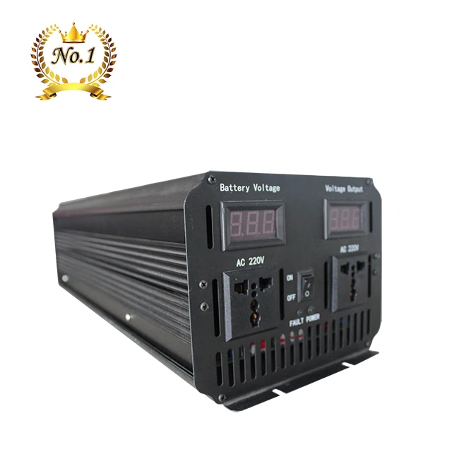 Топ мощность 50 Гц off grid 2000w 2500w 3000w 4000w 5000w 6000w 12v 24v dc to 110v 220v ac инвертор немодулированного синусоидального