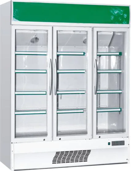 2-8 degree medical glass door pharmacy vaccine display fridge refrigerator with alarm and lock