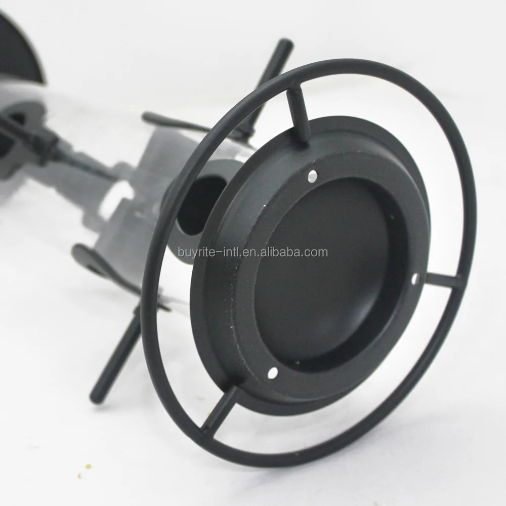 Large Easy use PC tube Powder coating Metal Seed Bird Feeder