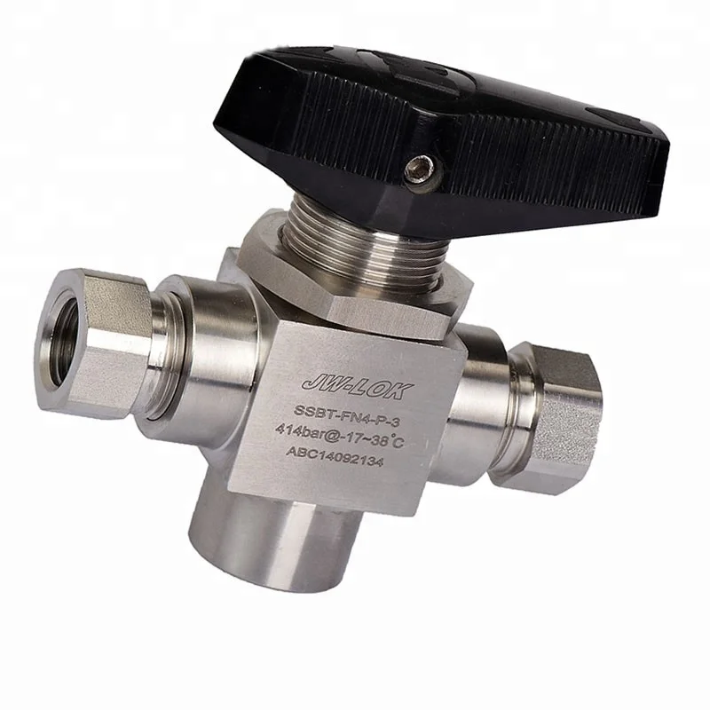 stainless steel 10000psi 3 way ball valve