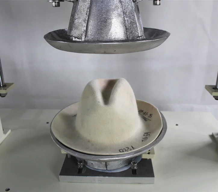Double heads hat blocking machine hat ironing machine with boiler inside