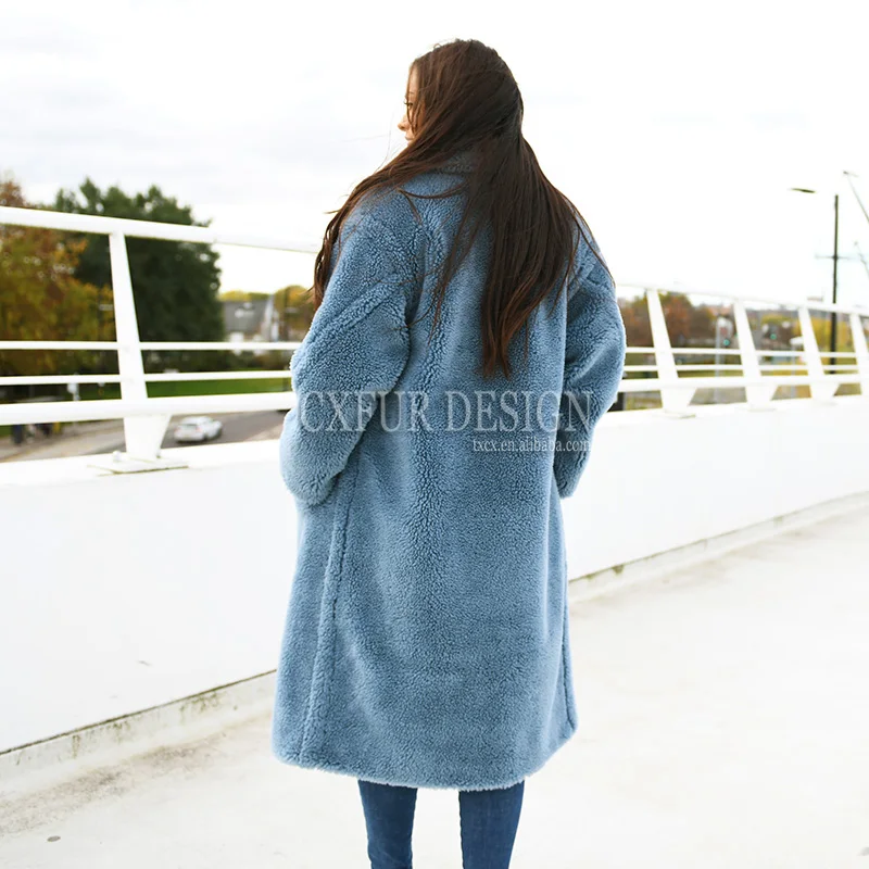 CX-G-T-07 Female Overcoat Autumn Women Winter Coat Warm Soft Fur Jacket Teddy Coat