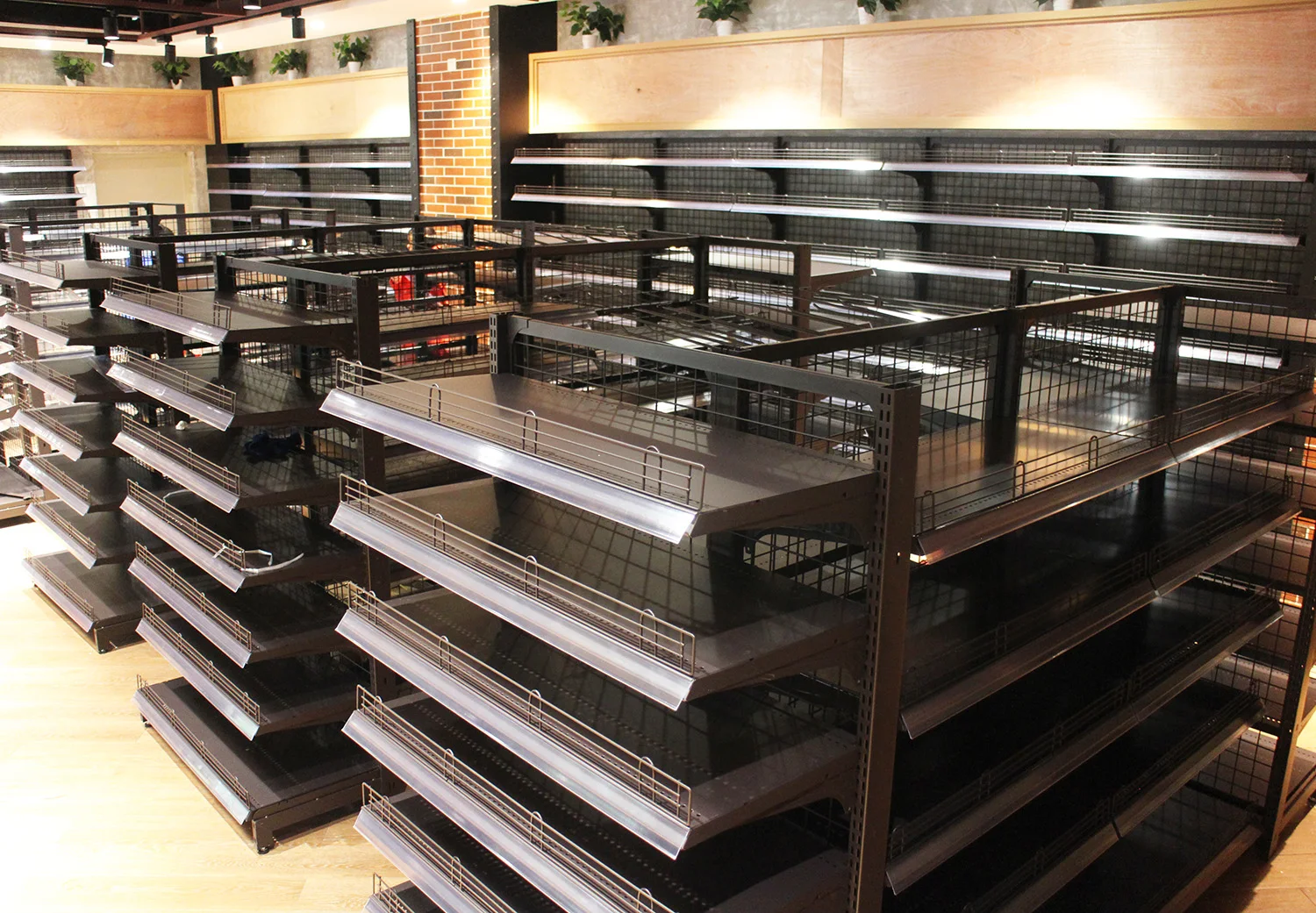 Metal display shelving retail used supermarket shelves and racks