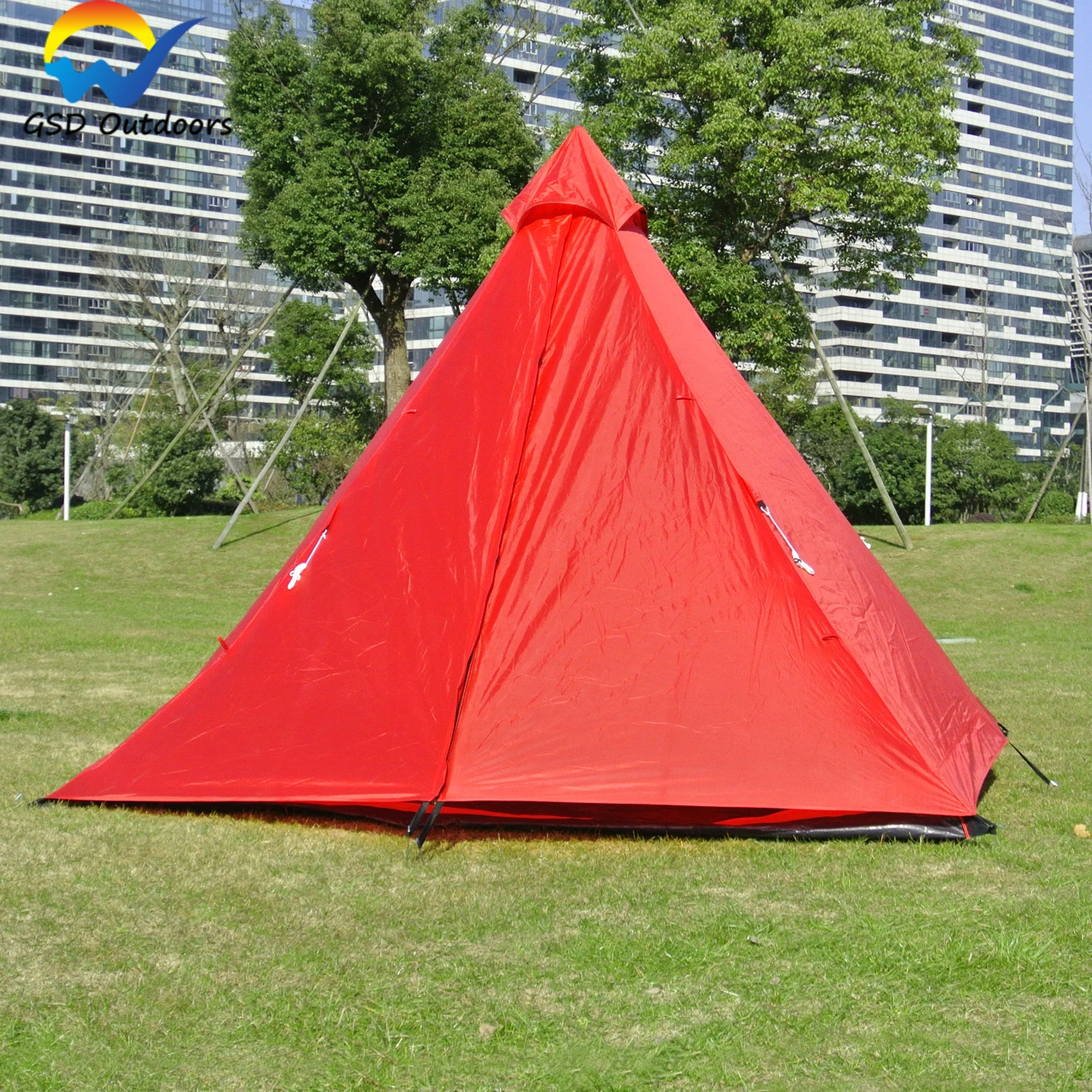 Universal Outdoor Durable Waterproof Camping Tent Square Shape Wholesale Teepee Tent Hiking Adult Tipi Indian Tent
