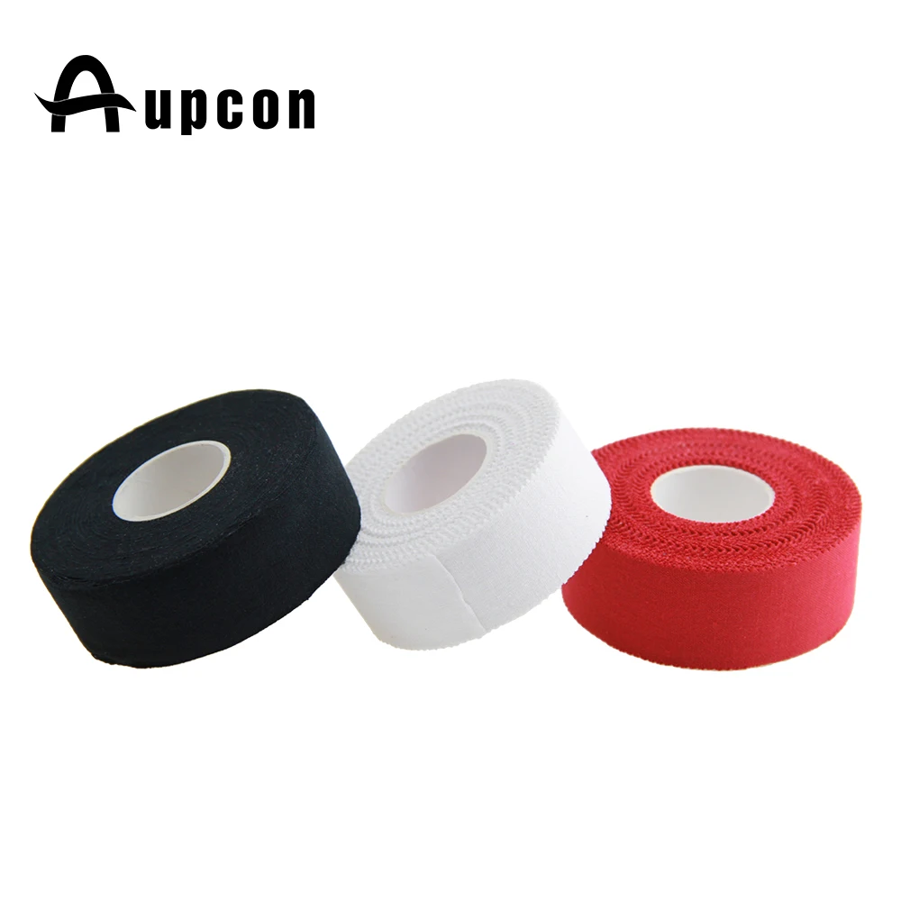 Cotton 3.8cmx13.7m Logo Printing Available White Athletic Muscle Tape Finger Tape Elastic Sports Tape