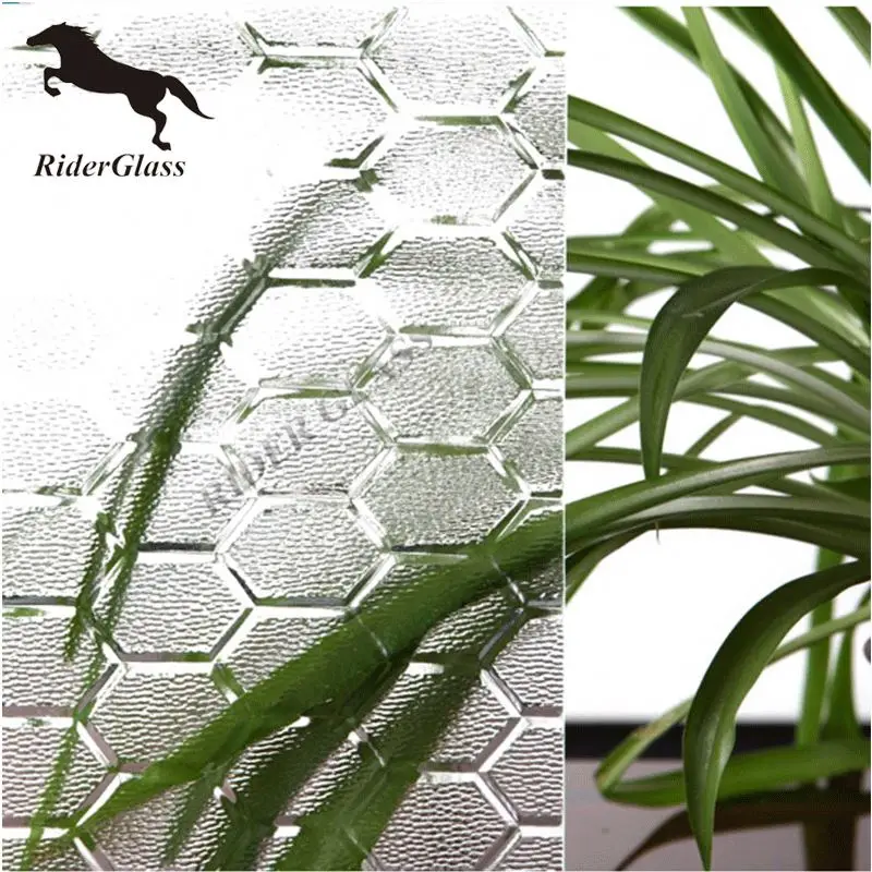 4-19mm AM-21 Decorative Acid Etched Frosted Art Architectural Glass