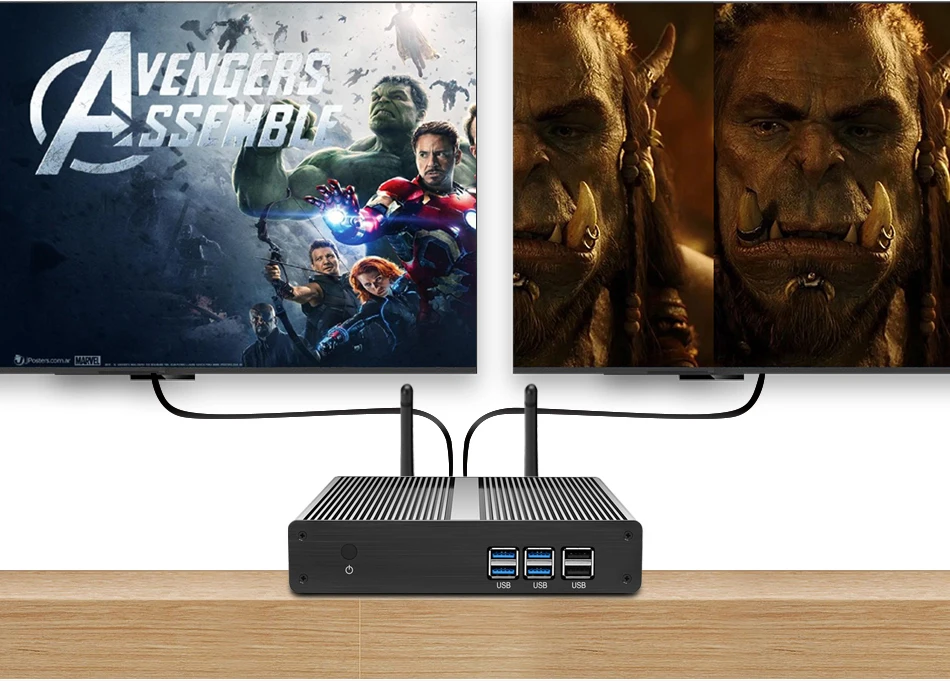 XCY Мини компьютер i3 7100U 4 к HTPC 300 м Wi Fi неттоп компактные настольные компьютеры мини ПК win 10