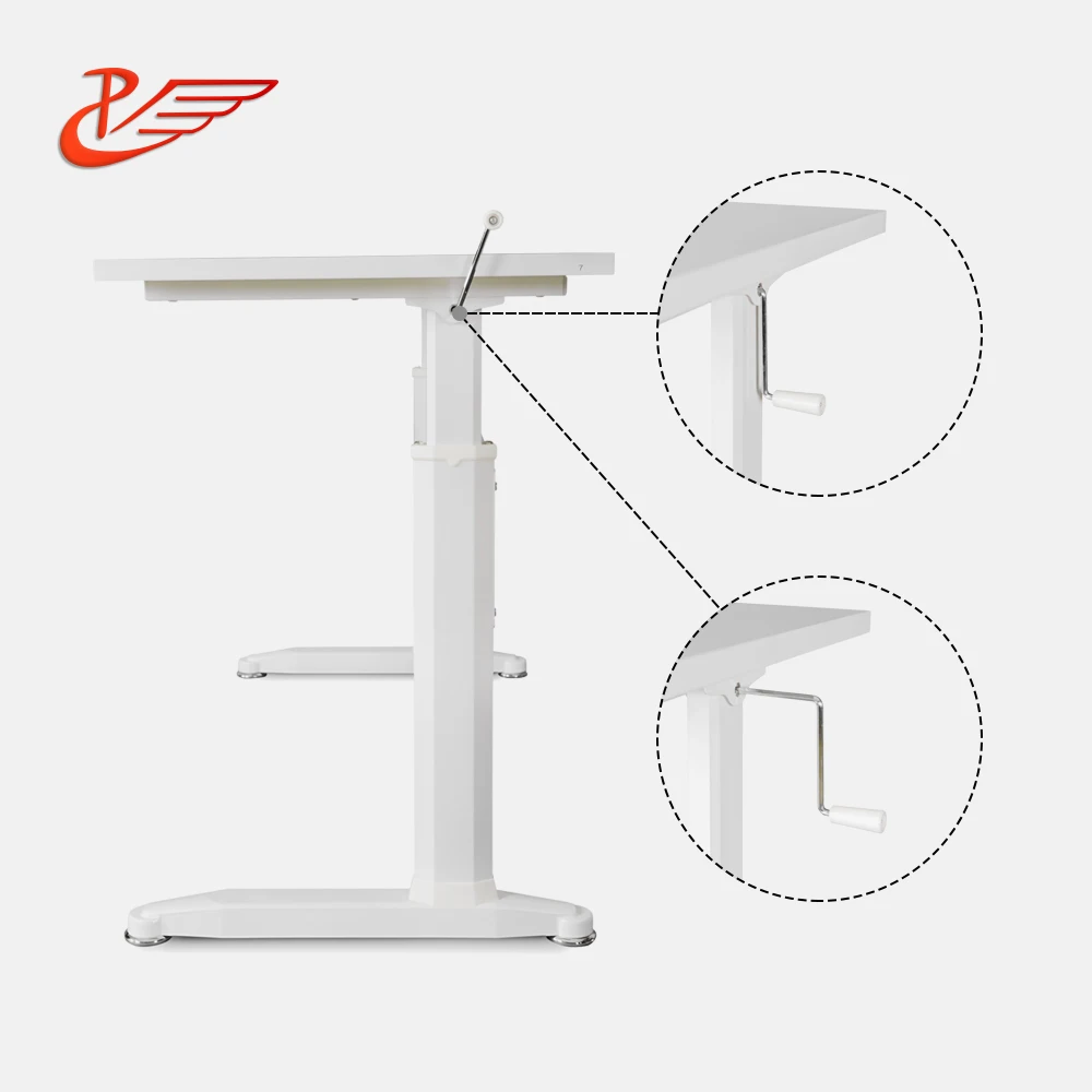 
adjustable office table modern style office table, metal frame office table 