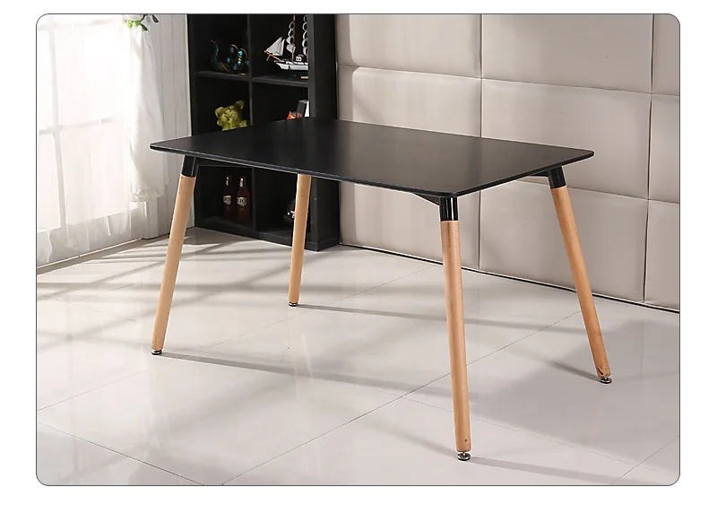 European style modern black geometric coffee table with low price