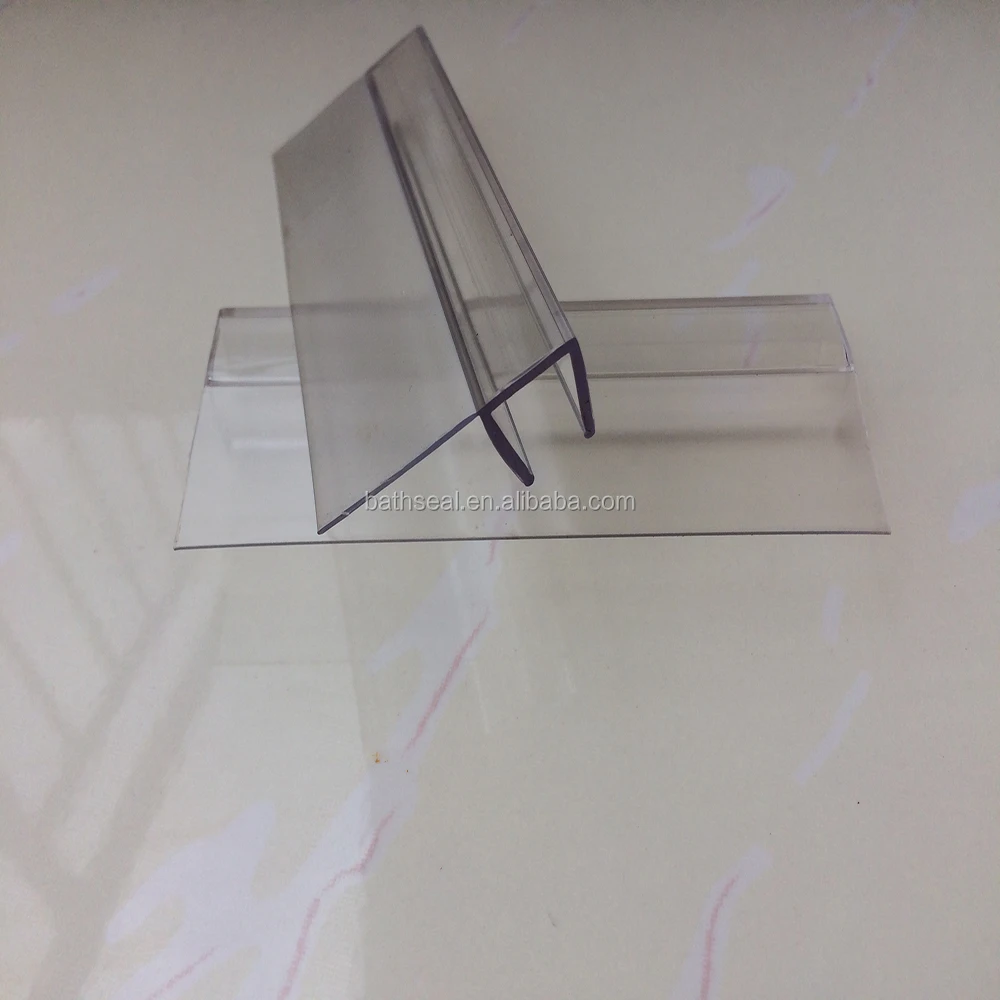 Made in China Door side waterproof soundproof transparent plastic shower screen Rubber seal strip