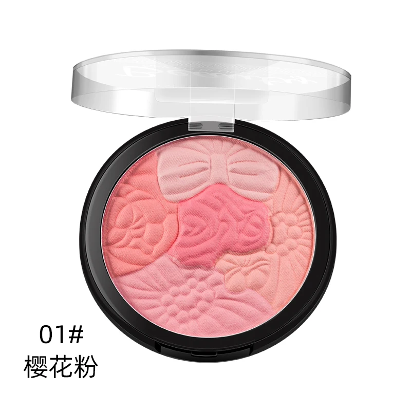 
Ready To Ship ANCHOVY 5 colors Flower Style Natural Mineral Baked Blusher For Face 