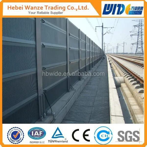 
Stainless steel material railway noise barrier/sound barrier wall 