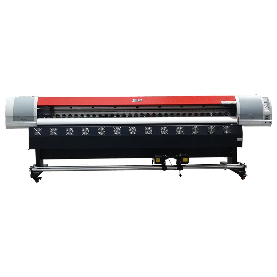 TECJET 10 feet Inkjet Large Format Roland Photo Eco Solvent Printer Digital Money Banner Sticker Wall Flex Printing Machine