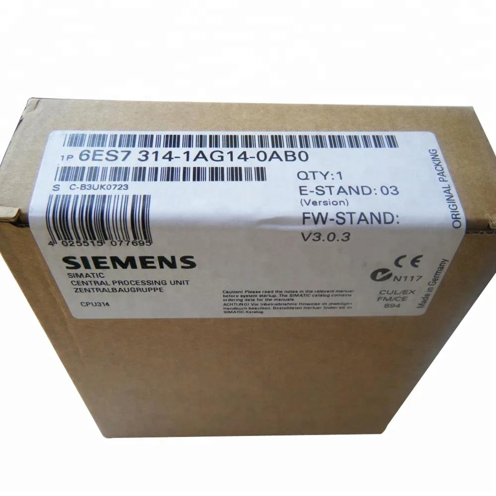Автоматизация контроллера plc S7 - 300 PLC 6ES7 314-1AG14-0AB0