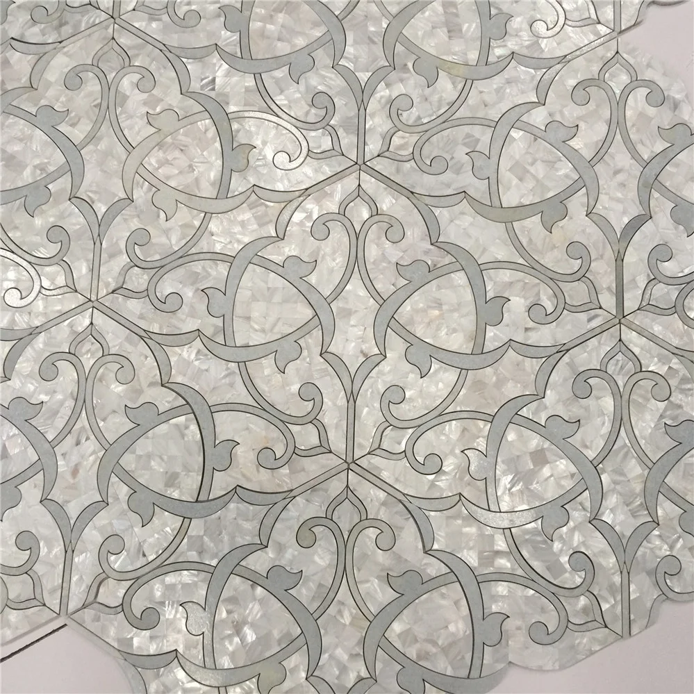 Rhombus marble mosaic, blue marble mosaic tile,marble mosaic