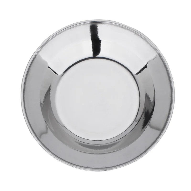 Hot sales Stainless Steel Round Tray Steel Plate Dinner Plate