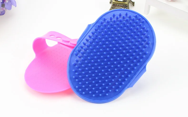 Щетка для ванны для домашних животных, собак, кошек, резиновые перчатки, щетка для волос, Массажная щетка для собак