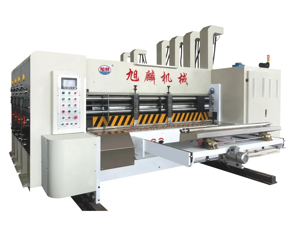 3color printing and slotter die cutting machine