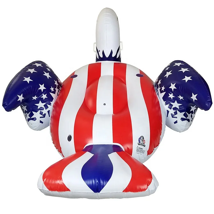 
4Pcs Water Sports Inflatable Bumper Game SwimmingPoolFloat American Bald Eagle Ride-On Row Gladiator Toy 