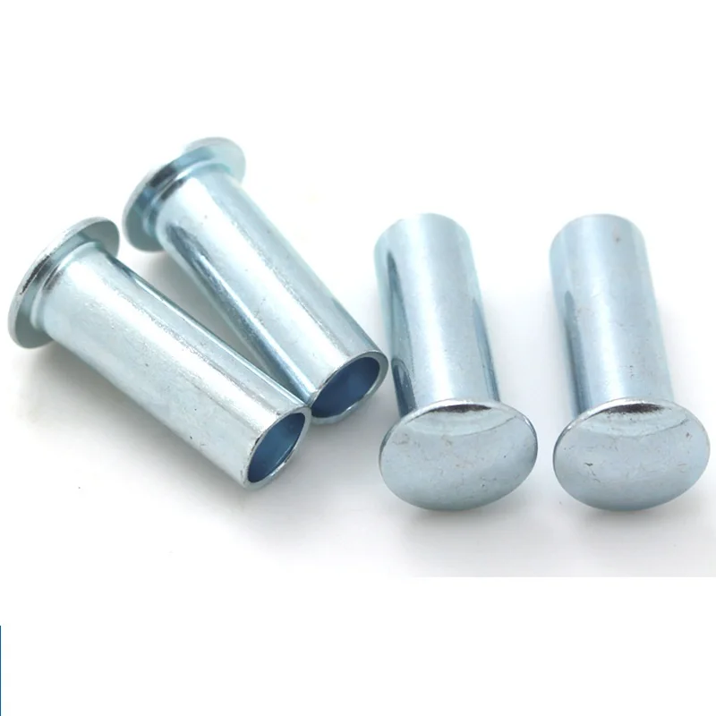 best-selling flat round head iron semi tubular rivet GB873 zinc plated