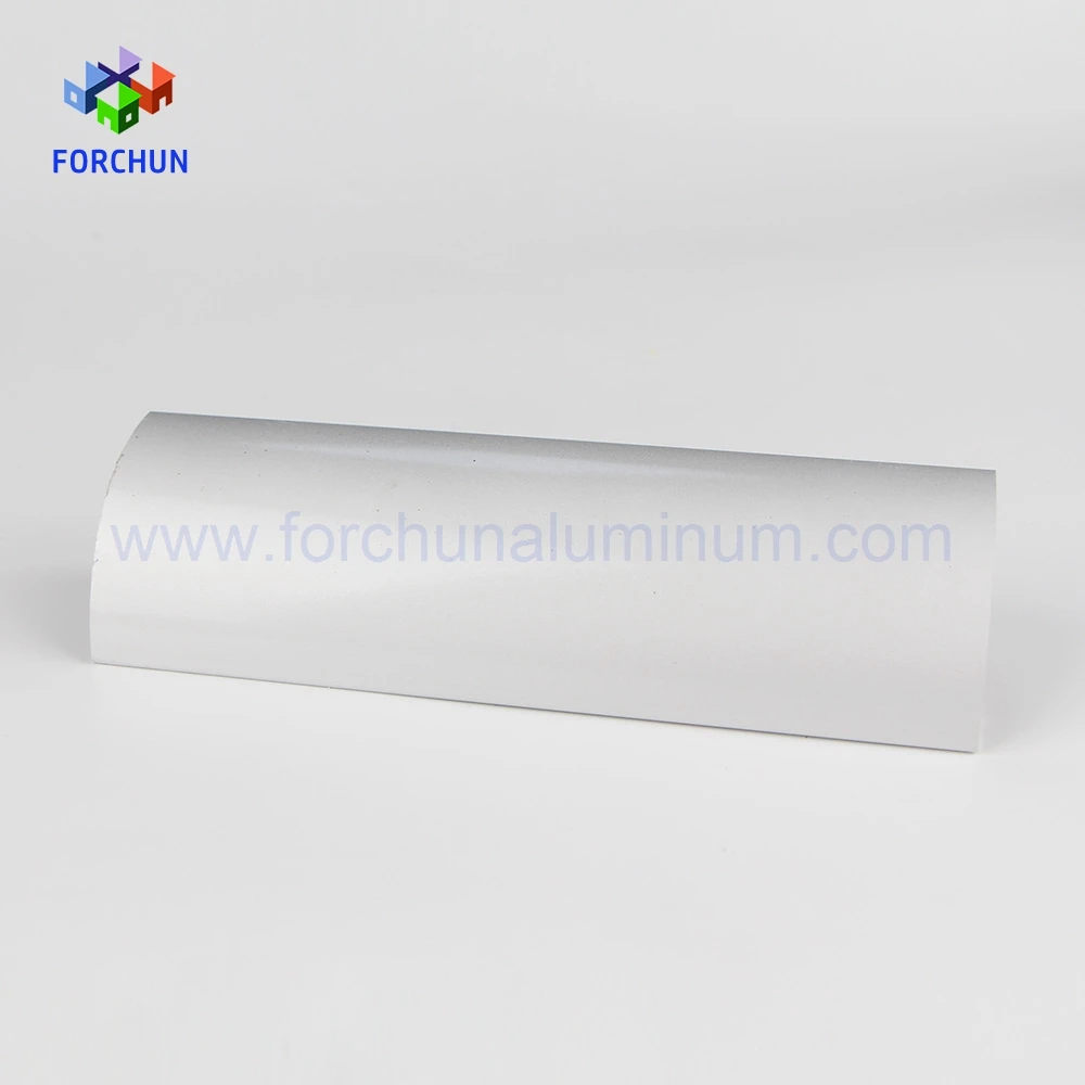 Beautiful surface aluminium quarter round tube hollow aluminum profiles