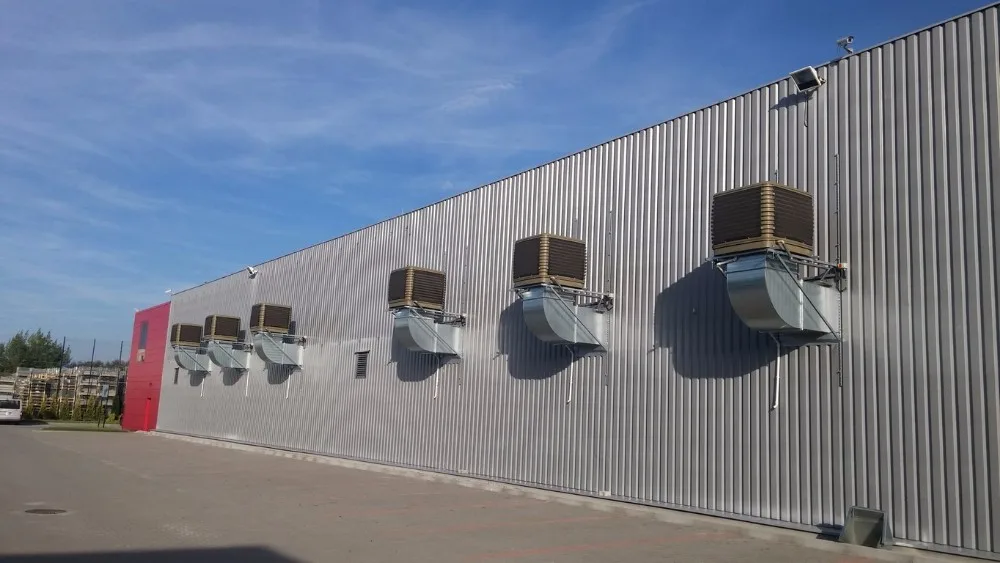 Roof commercial duct evaporative air cooler with 18000 airflow