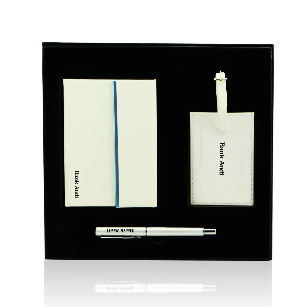 A5 Business Gift sets custom notebook luggage tag planner journal corporate gift set notebook stationery gift set to personalize