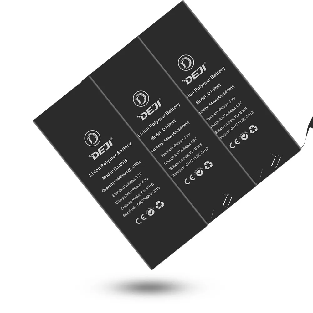 DEJI Производитель Полную Мощность Батареи для iPhone 5 5S