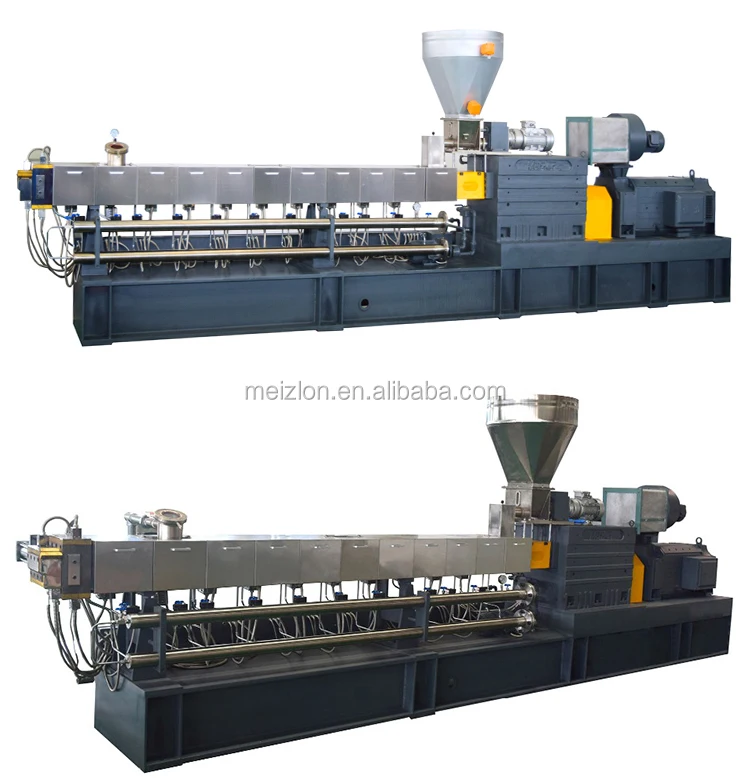 Двухшнековый экструдер для водного охлаждения гранулирующая линия переработки ПЭТ ПП ПЭ ПК ПА