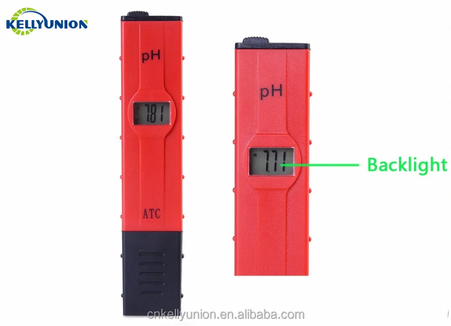 PH 0.0-14.0 LCD Display Digital PH Meter Tester Pen for Water Quality Food Aquarium Pool Hydroponics Pocket Size PH Tester
