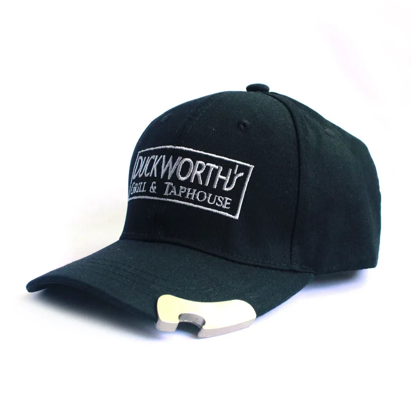 china manufacturer fashion men cotton baseball cap hat with beer bottle opener