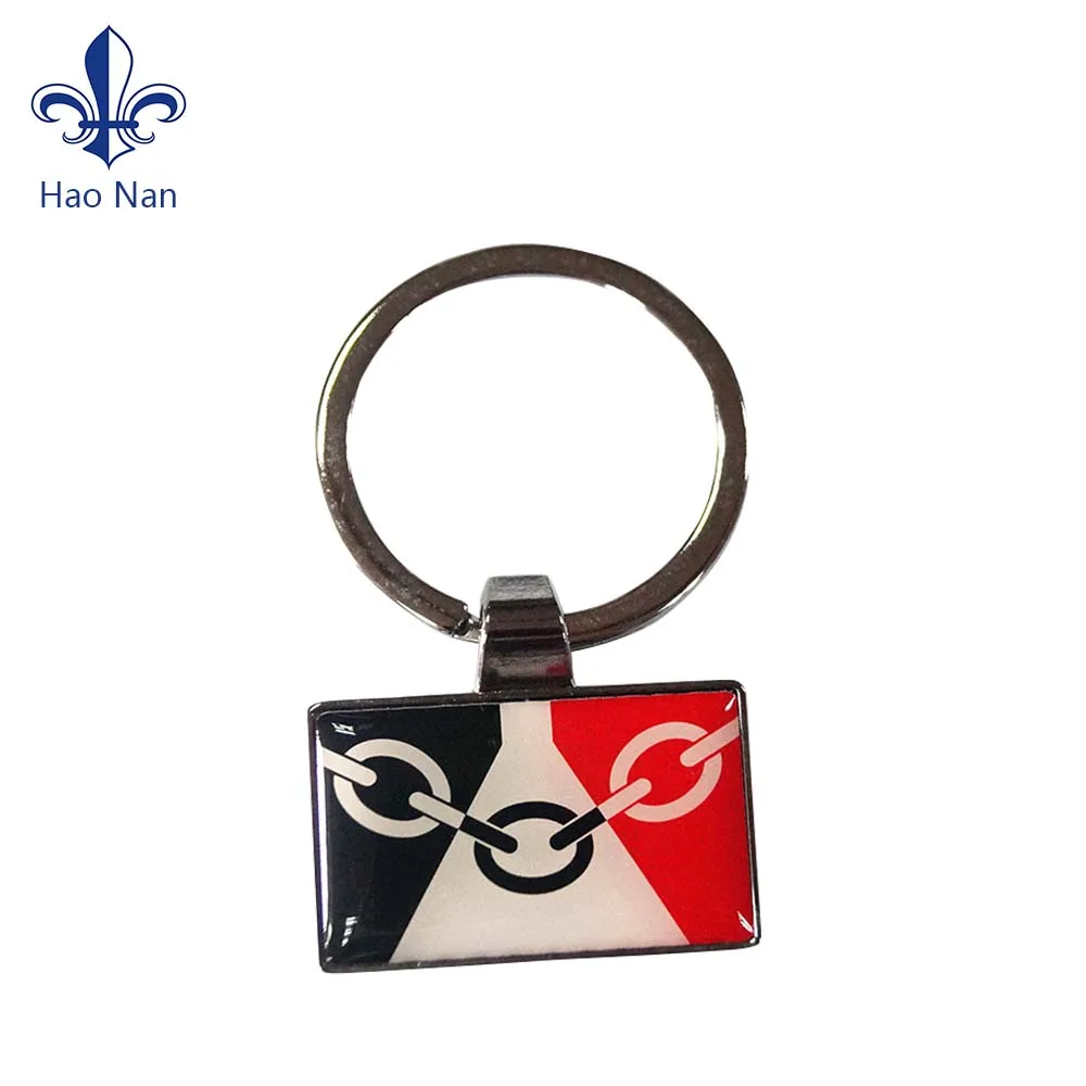 Wholesale new design leather promotional keychain custom leather key ring