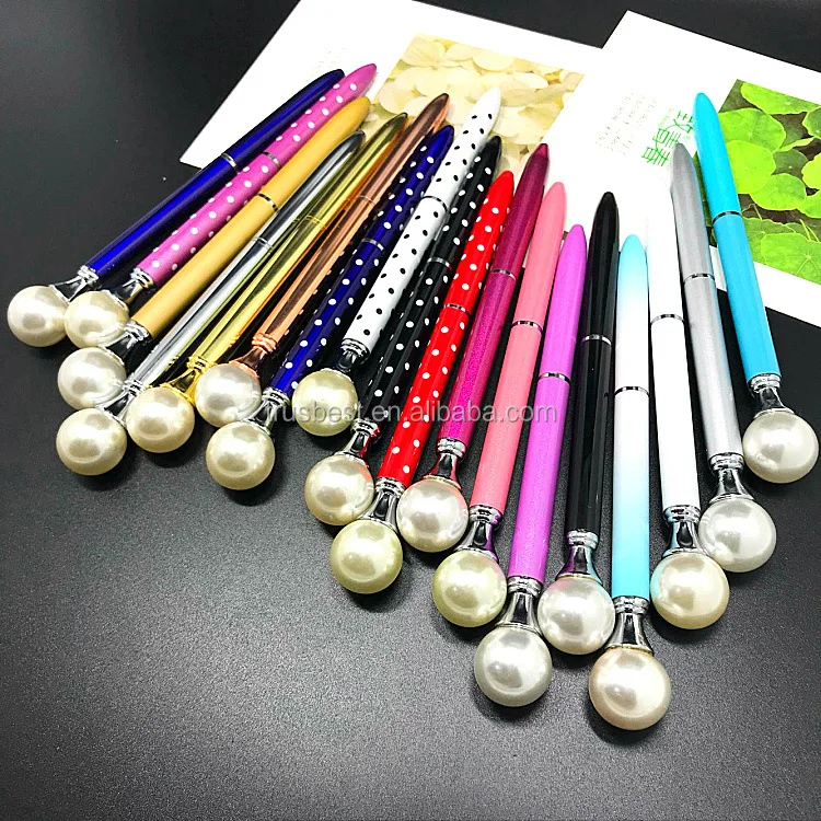 2018 logo ballpoint pen Carat pear pen for lady wedding Rose gold