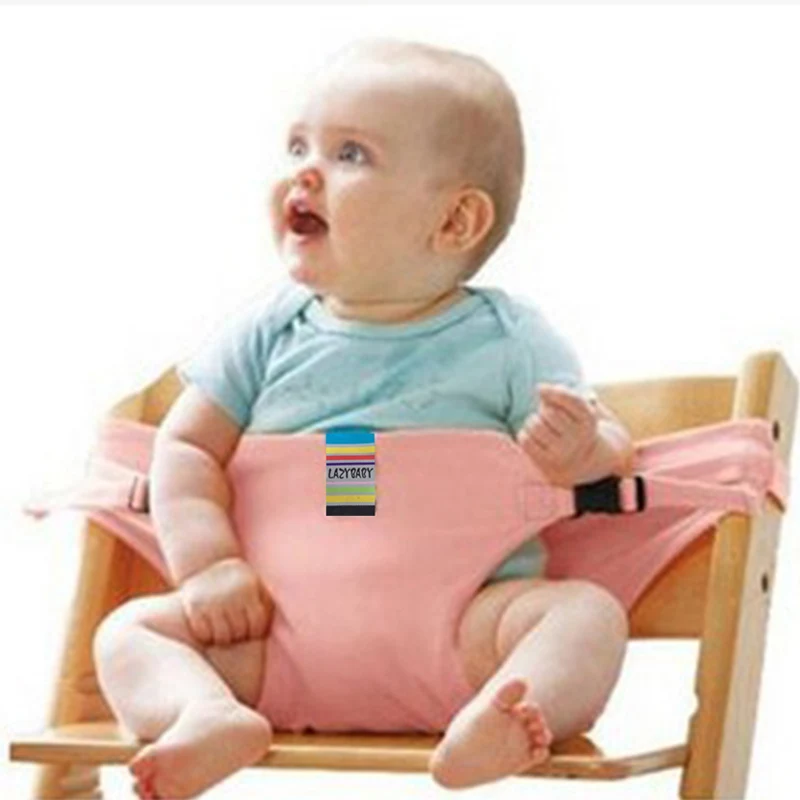 Portable Folding Dinning Feeding Highchair Baby Infant Safelty Seat chair belt
