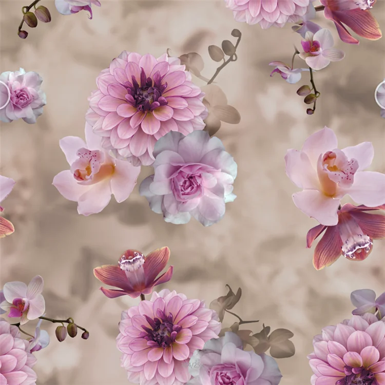 2019 middle east style  digital printed 75d polyester 4 way stretch fabric