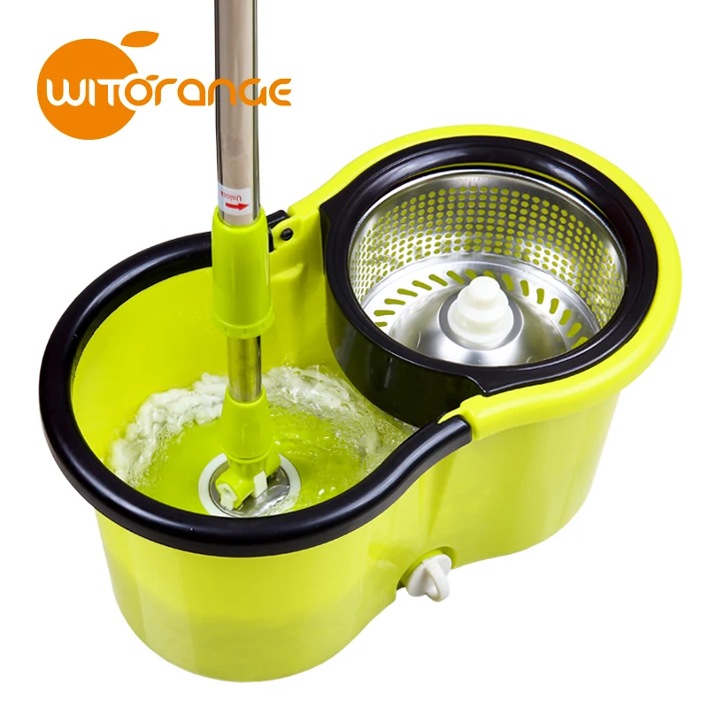 Clever Mop Microfibre Mop with cleaning Dual Bucket and  Wringer