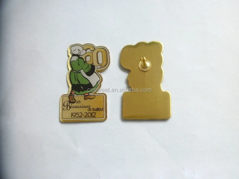 Any color printed and enamel custom made motorcycle metal pin badges